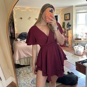 Maroon dress